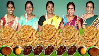 UNLIMITED Parotta Eating Challenge With 2 Minutes  Foodies Food Galatta [upl. by Carpet]