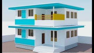 Autocad 3D Building [upl. by Tersina]