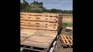 Pallet houseshed walls [upl. by Dion]