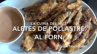 La Cuina del Mut  Aletes de pollastre rostides al forn [upl. by Zendah]