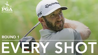 Dustin Johnson  Every Shot from His 1stRound 69 at the 2019 PGA Championship [upl. by Nosyk]