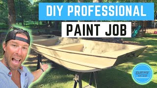 How to Paint A Jon Boat DIY Professionally 2020 [upl. by Jacob402]