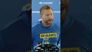 Sean McVay on facing Ernest Jones quotHes always around the footballquot rams nfl shorts [upl. by Funch]