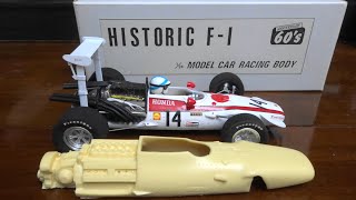 レジンモデルカー 124 Scale  を作る。F1ホンダRA301【 レジンスロットカー製作】【Make a resin slot car】 SLOT CAR HONDA RA301 [upl. by Luttrell532]