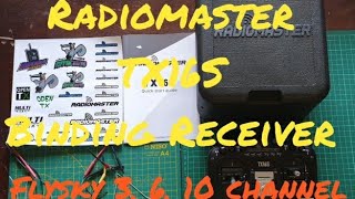 Radiomaster TX16S  Binding Flysky  FS GR3E IA6 IA6B and IA10B [upl. by Anniala]