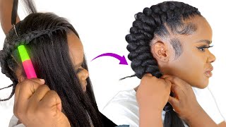 Most Beautiful Crochet Braid Hairstyle Beginner Friendly [upl. by Relyt]