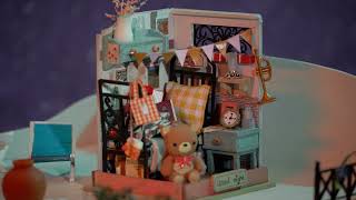 RobotimeRolife New Arrival dollhouse kit Little amp Warm Space [upl. by Kippy]