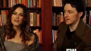 Entertainment Weekly Interview with Keira and James [upl. by Sutelc]