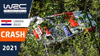 Rally crash compilation  WRC Croatia Rally 2021 [upl. by Sisak]