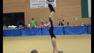 Acrogym Cup Albershausen 2009 WP 11 16 Maja en Veele Balance routine [upl. by Nairb104]