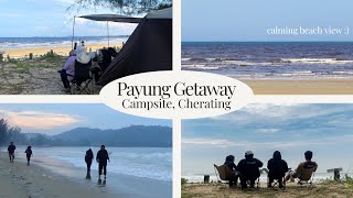 Payung Getaway Campsite Cherating  STUNNING Beach View  Relaxing Waves Sound [upl. by Eylloh183]