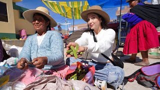 Fui a un mercado de TRUEQUES en Perú  “Un kilo de papa por pescado” [upl. by Decato]