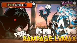 HNAH Madness  Rampage LvMAX  LeGrim Strikes The Battle Cats [upl. by Karlotta]