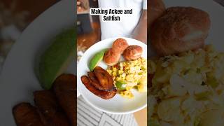 Making Jamaica’s National Dish recipe jamaicanfood ackeeandsaltfish jamaica [upl. by Trust]