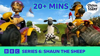 SERIES 6 Shaun The Sheep  20 Mins Compilation  BBC Cartoons [upl. by Gabey]