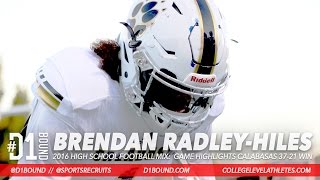 THE NEXT TYRANN MATHIEU Brendan quotBookiequot RadleyHiles HS Football Mix Calabasas Oklahoma Sooners [upl. by Shanda735]