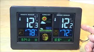 The Smart Digital Wireless Color LCD Barometric Weather Station [upl. by Lenci]