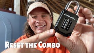 How to Reset the Combination on a FortLocks Combination Lock [upl. by Arinay458]