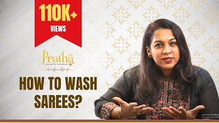 Washing Pure Silk Sarees Like a PRO [upl. by Calia]