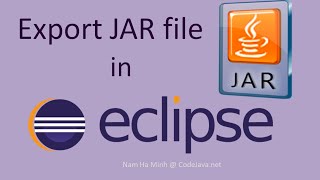 How to Export JAR file in Eclipse [upl. by Vernon]