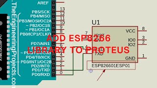 Esp8266 Library Proteus  How Add Esp8266 Library to Proteus  wifi module proteus [upl. by Halas]