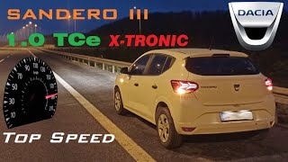 DACIA SANDERO III 2022 10 TCe 90 hp Acceleration amp Top Speed [upl. by Amann987]