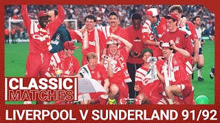 Cup Classics Liverpool 20 Sunderland  Rush amp Thomas score as McManaman shines in Wembley final [upl. by Enial]