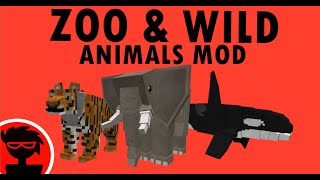 Minecraft Mods  Zoo amp Wild Animals RebuiltZAWA [upl. by Unity]