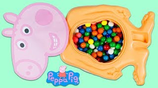 Uh Oh Peppa Pig Eats Too Many Gumballs [upl. by Nodnek886]