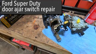 Ford Super Duty door ajar switch repair [upl. by Haerle]