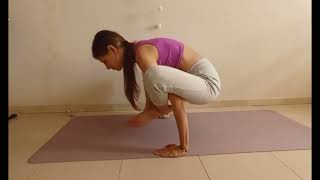 Asana yoga pose  Bhujapidasana [upl. by Ecargyram226]