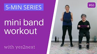 5 minute Mini Band Workout for Strength  Seniors beginners [upl. by Dysart]