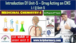 Drug Acting on CNS  Introduction of Unit5 General Anesthetics  L 1 Unit5 Medicinal Chemistry [upl. by Zelda816]