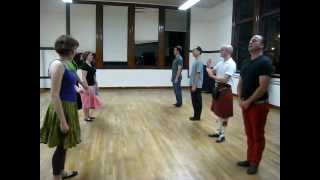 Scottish country dance class Seattle U district  The Aird of Coigach [upl. by Ardnyk425]