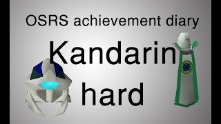 OSRS Kandarin hard diary tasks guide [upl. by Ardnatal872]