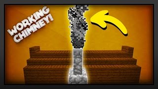 Minecraft  How To Make A Working Chimney [upl. by Elison]