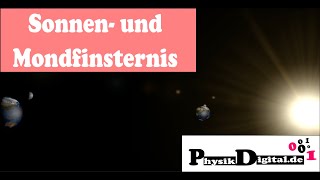 Wie entsteht eine Sonnen und eine Mondfinsternis Einfach und anschaulich erklärt [upl. by Grimaldi]