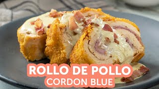 Rollo de Pollo Cordon Blue  Kiwilimón [upl. by Ainat]