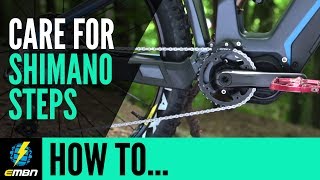 How To Care For Your Shimano Steps E Bike Motor  E MTB Maintenance [upl. by Romelda717]