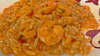 Risoto simples de camarão aprenda como fazer essa delicia [upl. by Akiaki]