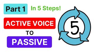 PASSIVE VOICE  Change Active to Passive Voice  Part 1 [upl. by Lehcim832]