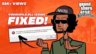 How to FixSolve GTA San Andreas vorbisfiledll Missing Error  Works 100  Techy Nafiz [upl. by Neumann]