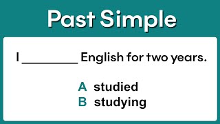 Past Simple  Grammar test [upl. by Eeslehc]