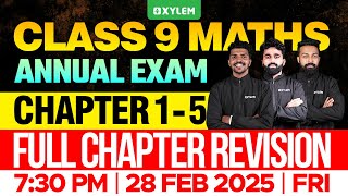 Class 9 Annual Exam  Maths  Chapter 15  Full Chapter Revision  Xylem Class 9 [upl. by Bussey]