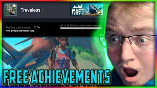 How To Get All Raft Achievements Former Glory and Artistic Collection Hidden Achievements and MORE [upl. by Submuloc]