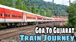 Goa To Gujarat Full Train Journey22633 TVC NZM Special Relaxing Train Journey SoundIndian Railway [upl. by Accemahs732]