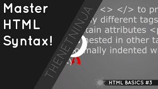 HTML Tutorial for Beginners 03  HTML Syntax amp Structure [upl. by Polky473]