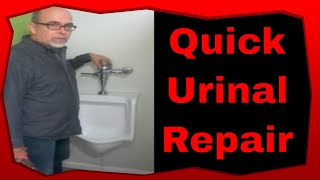 Commercial Plumbing Toilet Repairs How To Repair A Flushometer Urinal [upl. by Bertha]