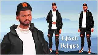 Edison Holmes  CC Folder and Sim Download  SIMS 4 [upl. by Wolgast]