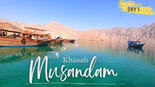 Khasab Musandam Oman Day 1  Dhow Cruise  Dolphin  Snorkeling  Swimming  Fishes  Khasab Hotel [upl. by Nimad970]